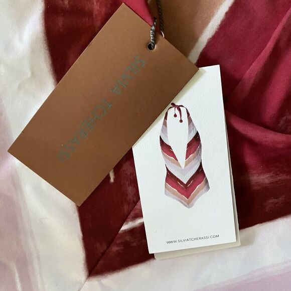 Silvia Tcherassi Macumba One Piece Swimsuit in Plum Gradient Stripes Sz L $290 - Picture 10 of 12